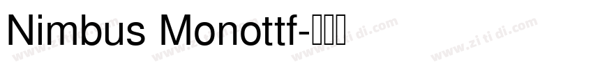 Nimbus Monottf字体转换